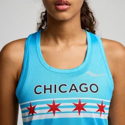 Saucony Chicago Stopwatch Graphic Singlet<Women Tops