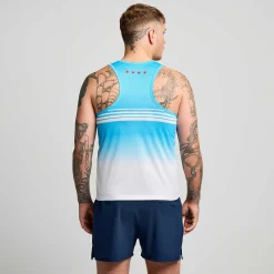 Saucony Chicago Stopwatch Graphic Singlet< Tops