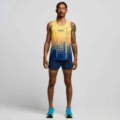 Saucony NYC Stopwatch Graphic Singlet< Tops