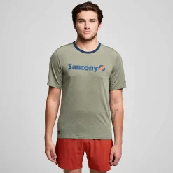 Saucony Stopwatch Graphic Short Sleeve< Tops